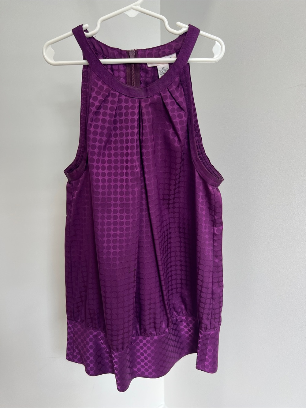 Calvin Klein Purple Dot-Texture Sleeveless Camisole